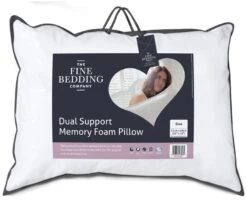 The Fine Bedding Company Dual Support Memory Foam Pillow