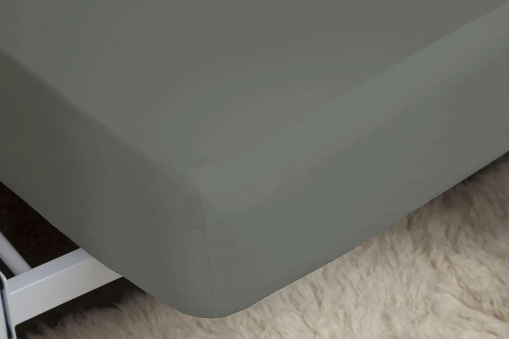Belledorm 200 Count Extra Deep Fitted Sheet - Grey 1 Belledorm 200 Count Extra Deep Fitted Sheet - Grey