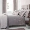 Catherine Lansfield Signature Blossom Grey Duvet Set