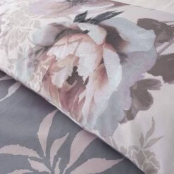 Catherine Lansfield Dramatic Floral Grey Duvet Set -Bedding Store 38141 13338