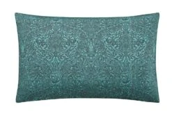 Morris & Co Honeysuckle & Tulip Standard Pillowcases Mulberry & Teal
