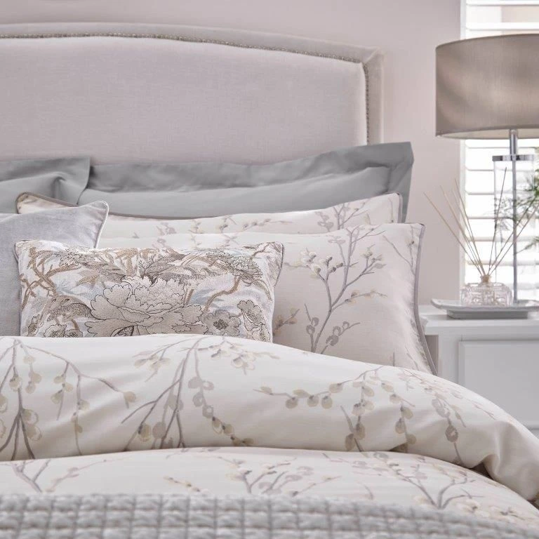 Laura Ashley Pussy Willow Dove Grey Duvet Set 2 Laura Ashley Pussy Willow Dove Grey Duvet Set - Image 2