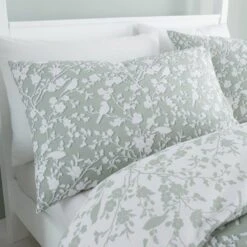 Catherine Lansfield Floral Birds Duvet Set -Bedding Store 53597 25448