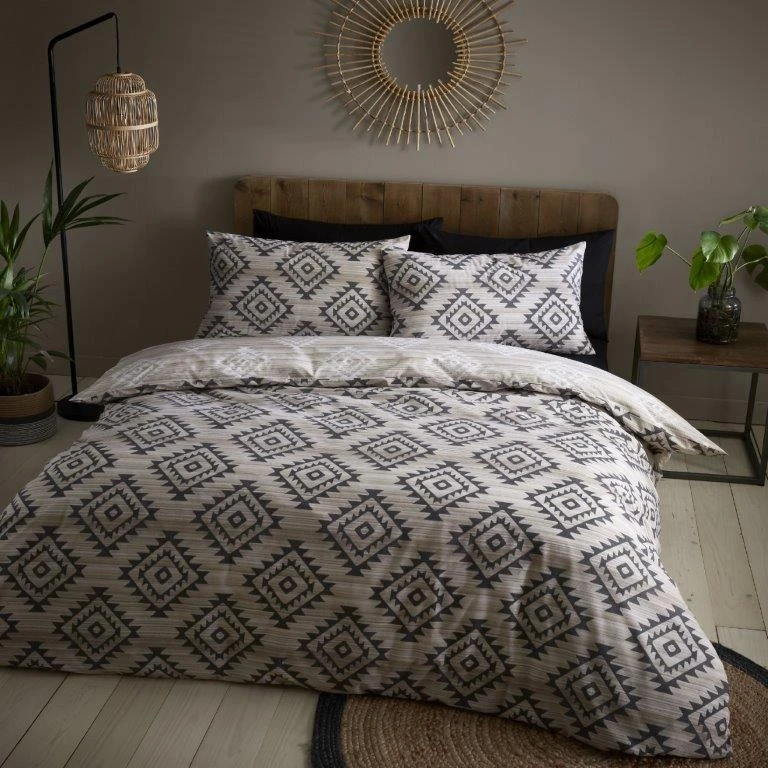 Catherine Lansfield Aztec Geo Natural Duvet Set 1 Catherine Lansfield Aztec Geo Natural Duvet Set