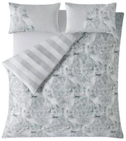 Laura Ashley Tregaron Silver Duvet Cover Set -Bedding Store 54112 23801